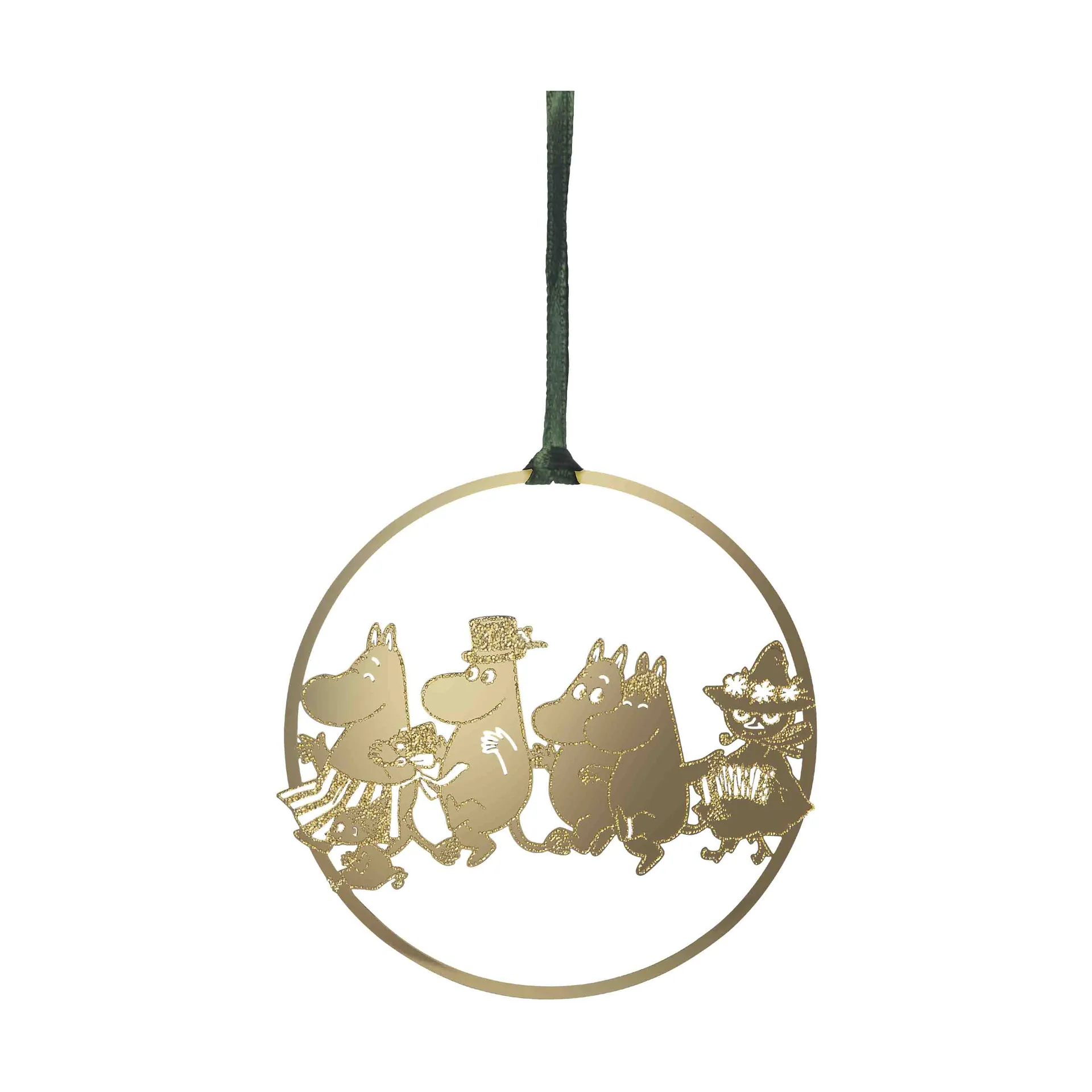 Suspension décorative Moominfamiljen, Or
 Pluto Design