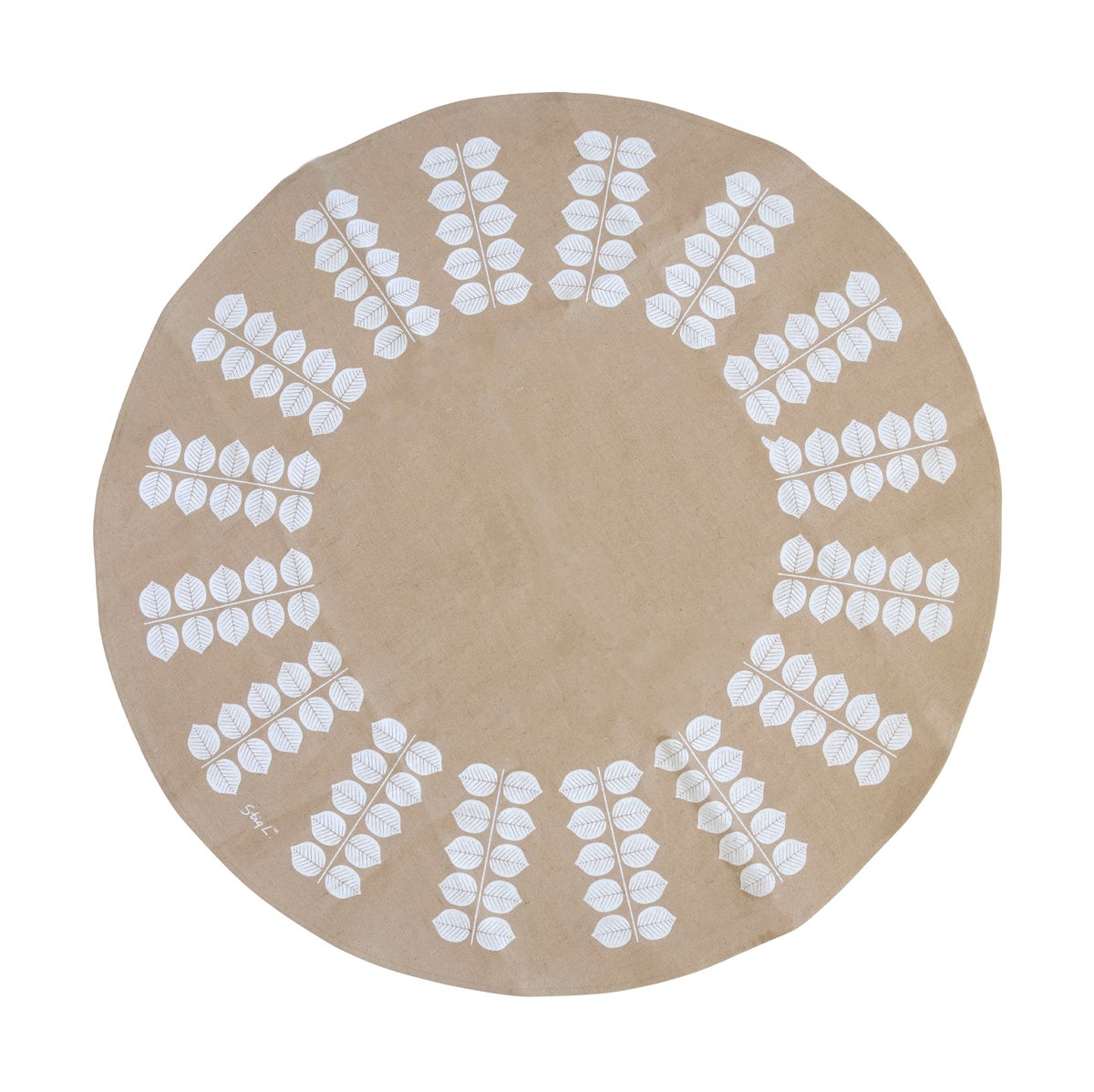 Pluto Design Tapis de sapin de Noël Stig L Berså o 110 cm Naturel-blanc