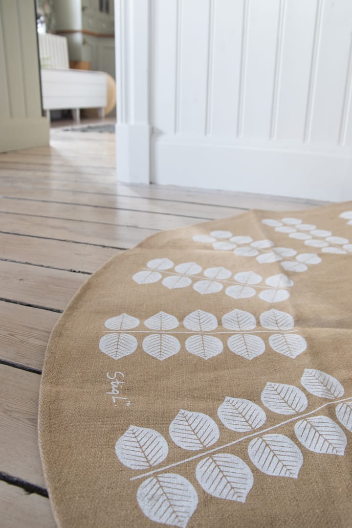 Tapis de sapin de Noël Stig L Berså Ø 110 cm - Naturel-blanc - Pluto Design