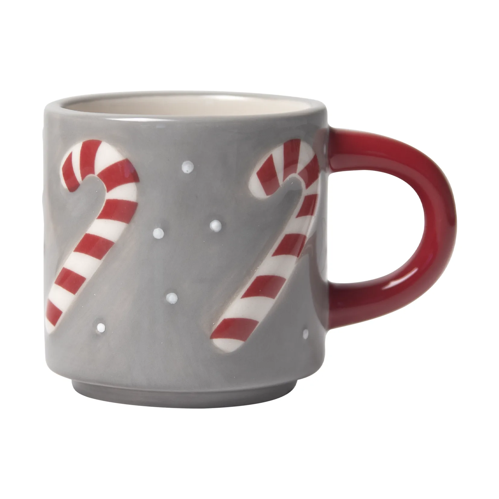 Tasse Candy Cane, Gris-blanc-rouge Pluto Design