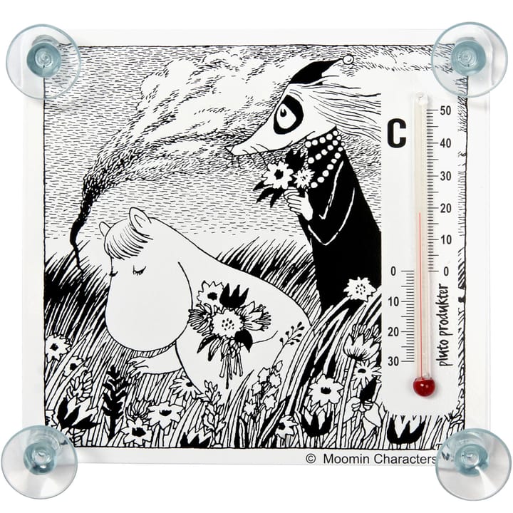 Thermomètre carré Moomin - snorkfröken & fillifjonkan - Pluto Design