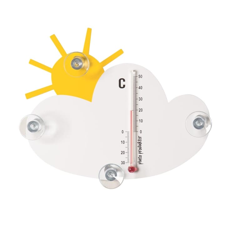 Thermomètre Sun and cloud, blanc-jaune Pluto Design