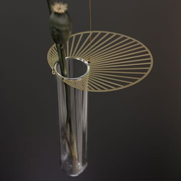 Vase suspendu Sun 15 cm - Transparent-doré - Pluto Design