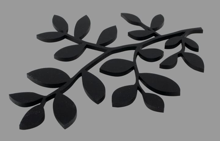 Dessous de plat en feuilles - noir - Pluto Produkter