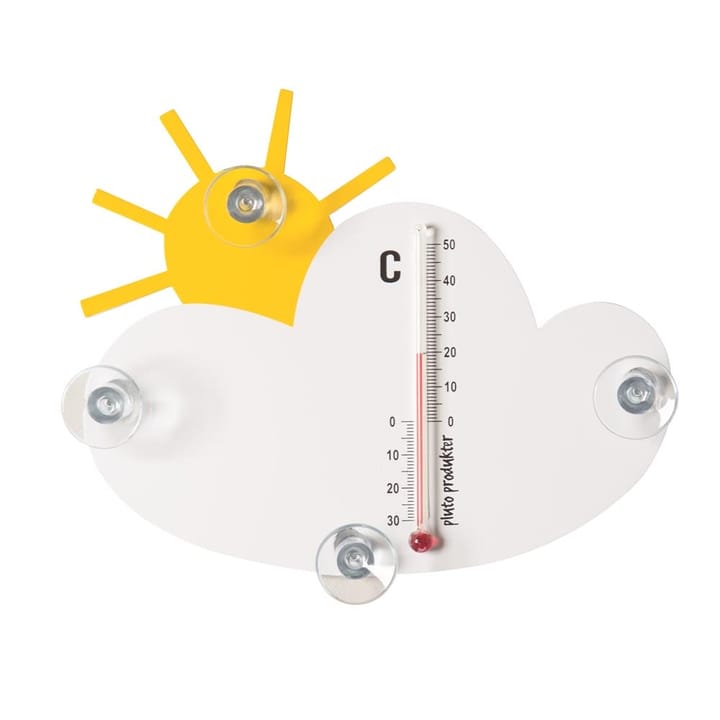 Thermomètre Sun and cloud - blanc-jaune - Pluto Produkter