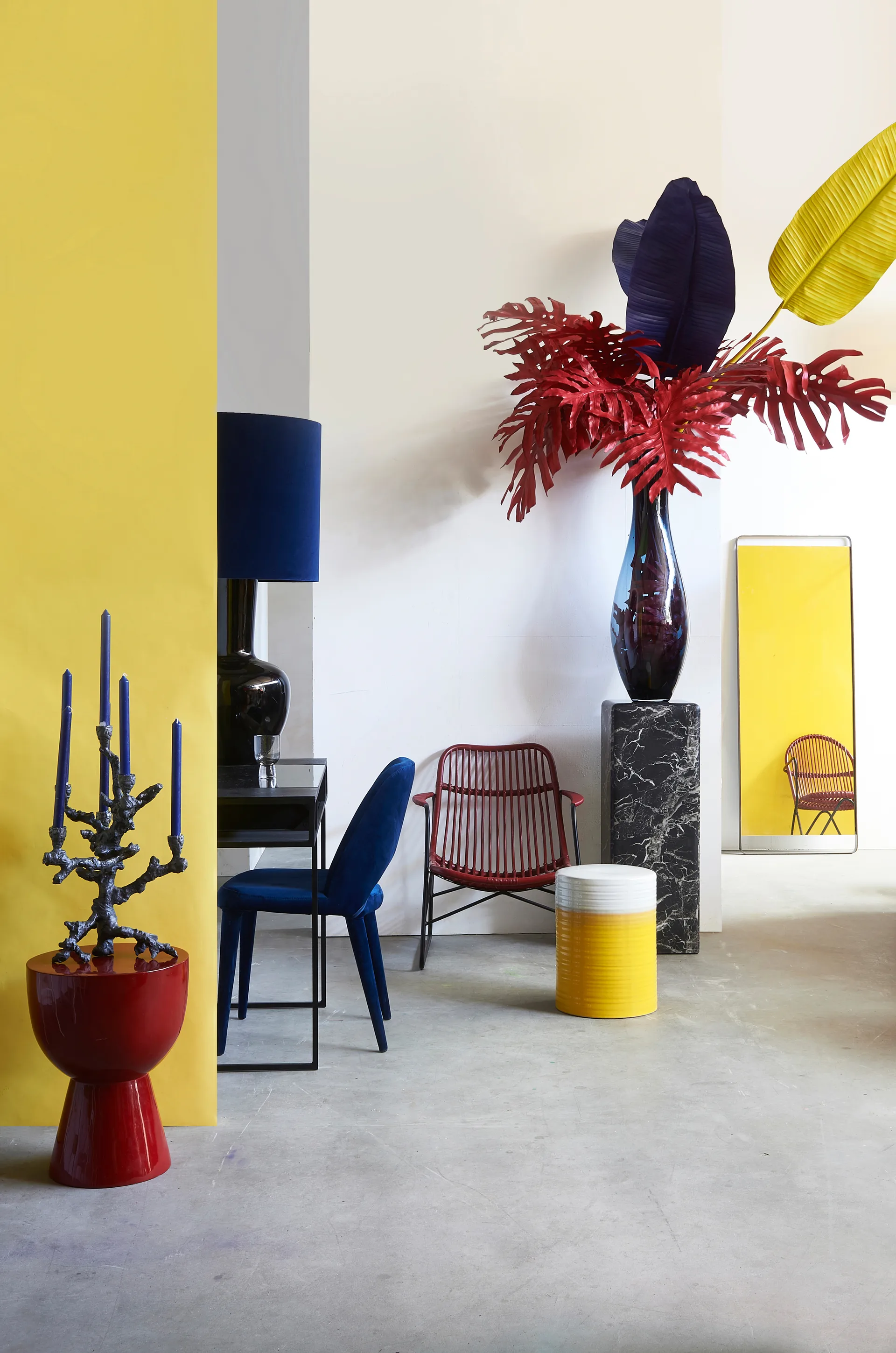 Bougeoir Apple Tree L 53 cm, Gris foncé POLSPOTTEN