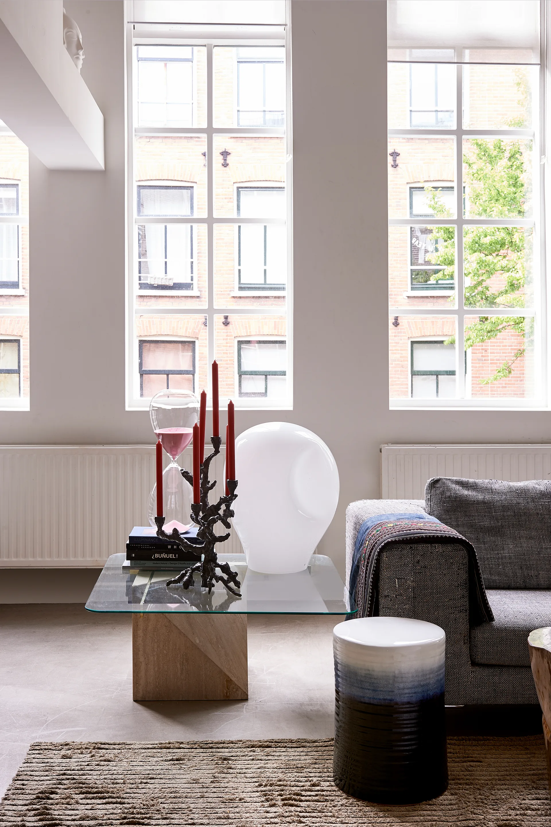 Bougeoir Apple Tree L 53 cm, Gris foncé POLSPOTTEN