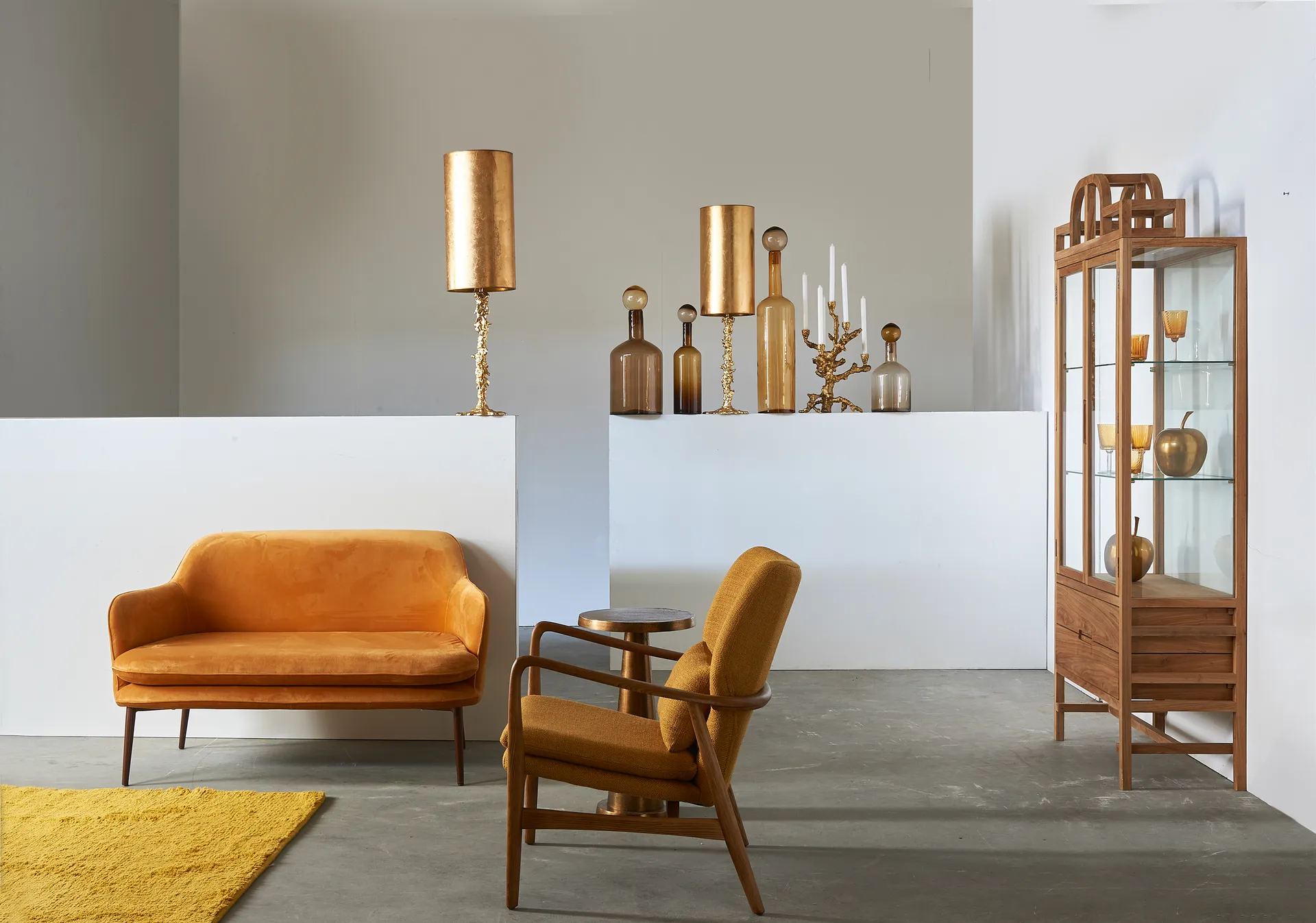 Bougeoir Apple Tree L 53 cm, Or POLSPOTTEN