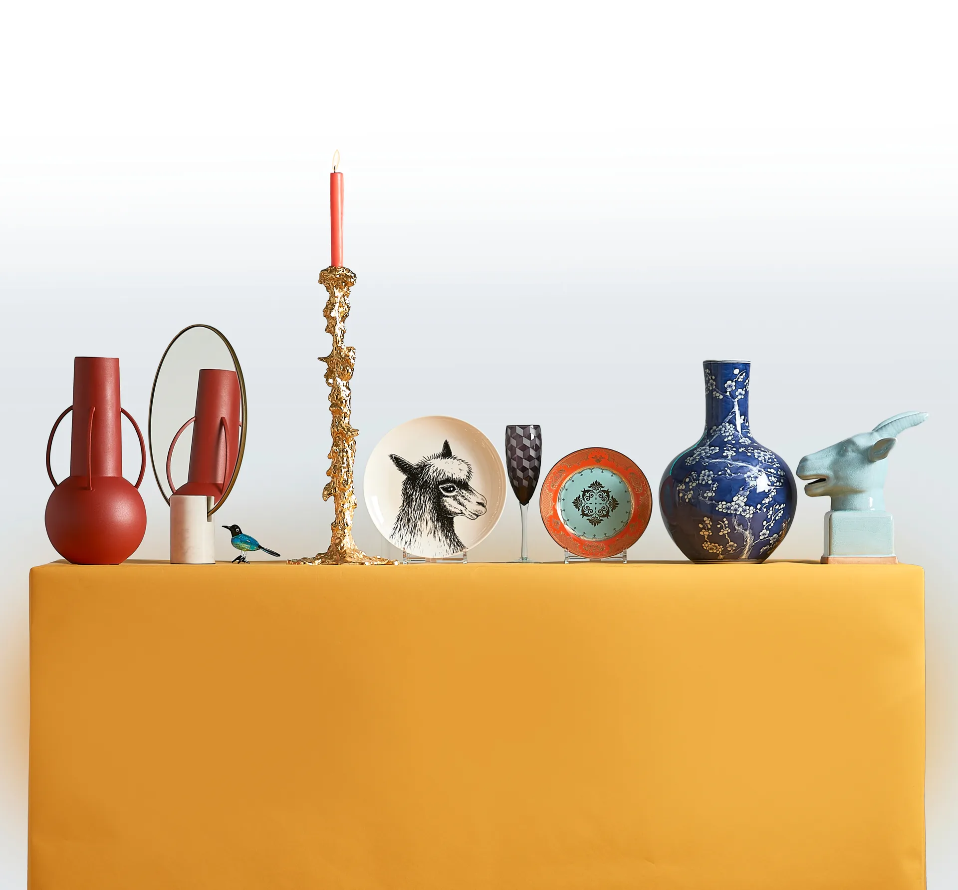 Bougeoir Drip XXL 50 cm, Or POLSPOTTEN