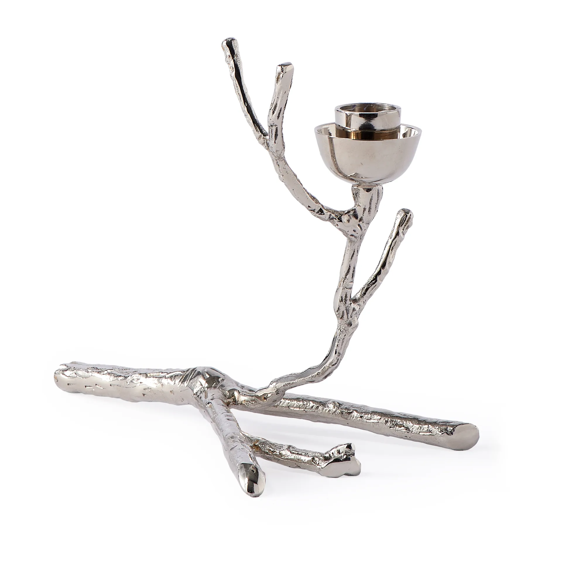 Bougeoir Twiggy XS 14 cm, Argent POLSPOTTEN