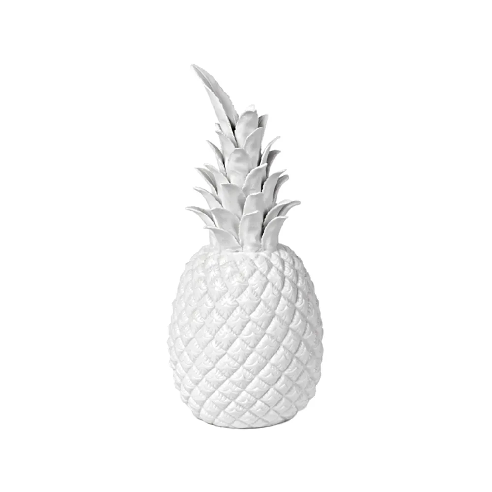 Figurine décorative Pineapple 32 cm, Blanc POLSPOTTEN