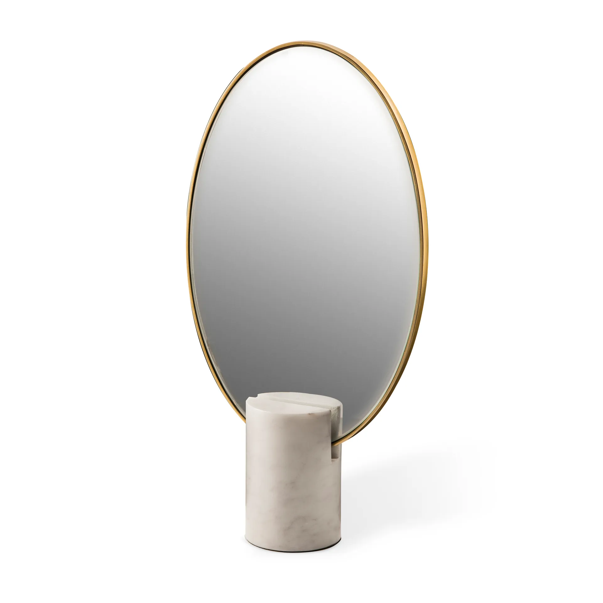Miroir de table Oval Marble, Blanc POLSPOTTEN