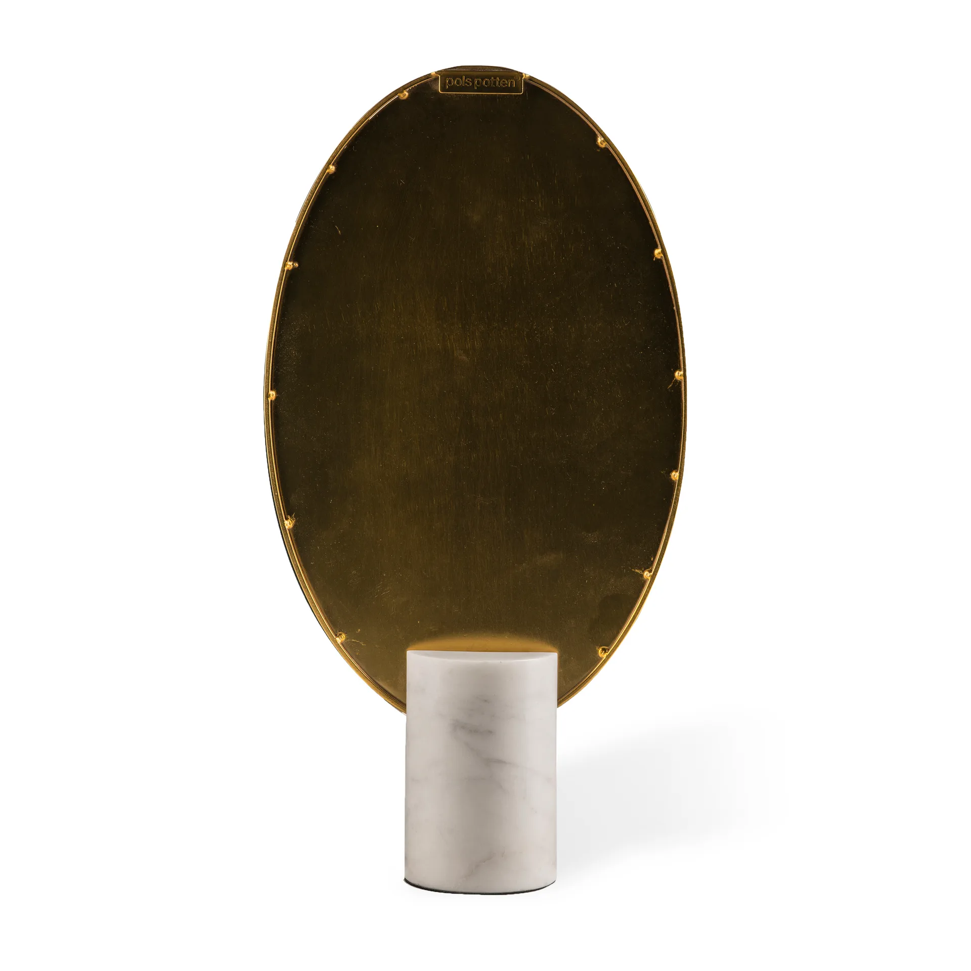 Miroir de table Oval Marble, Blanc POLSPOTTEN