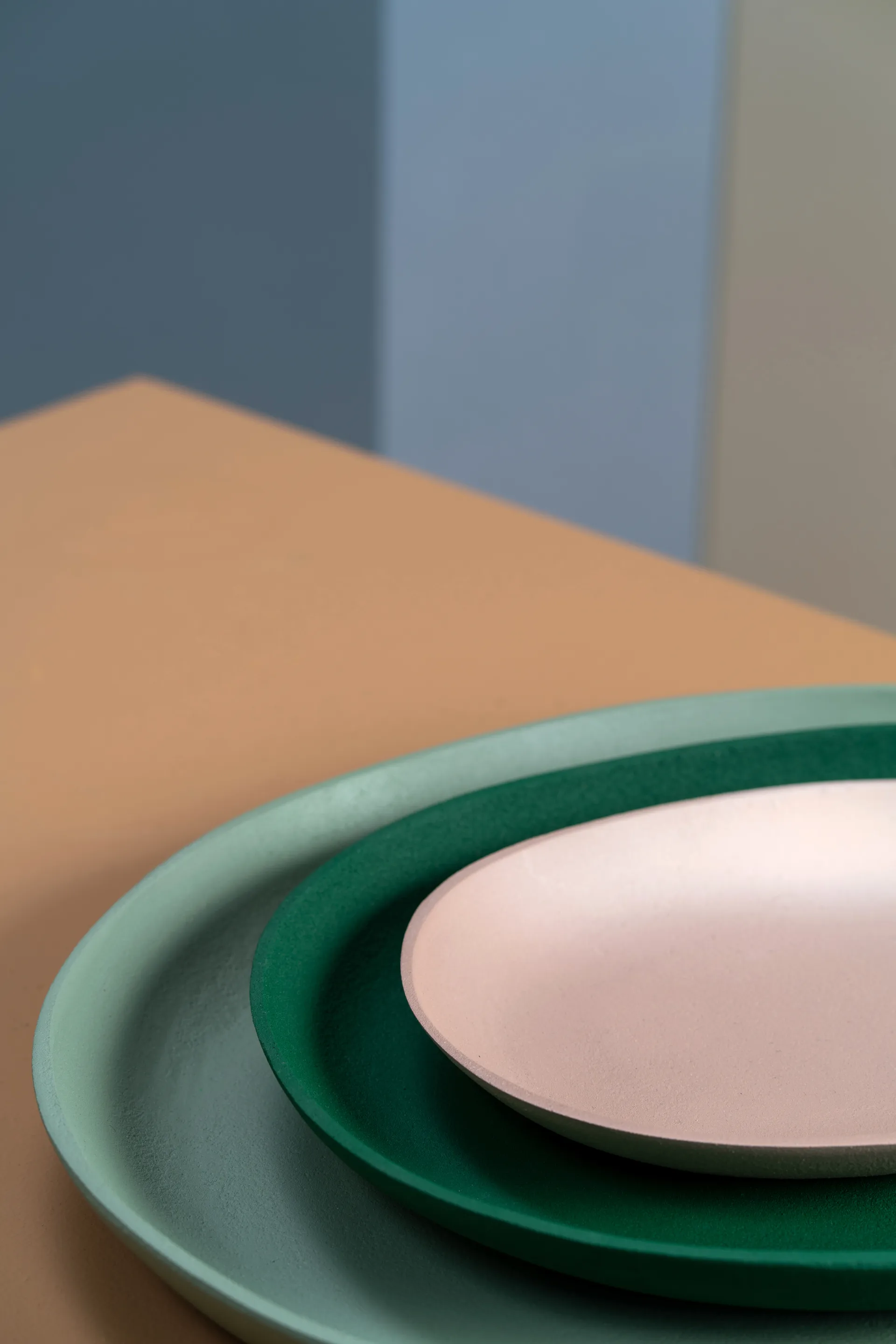 Plateau Greek 3 pièces, Vert foncé POLSPOTTEN