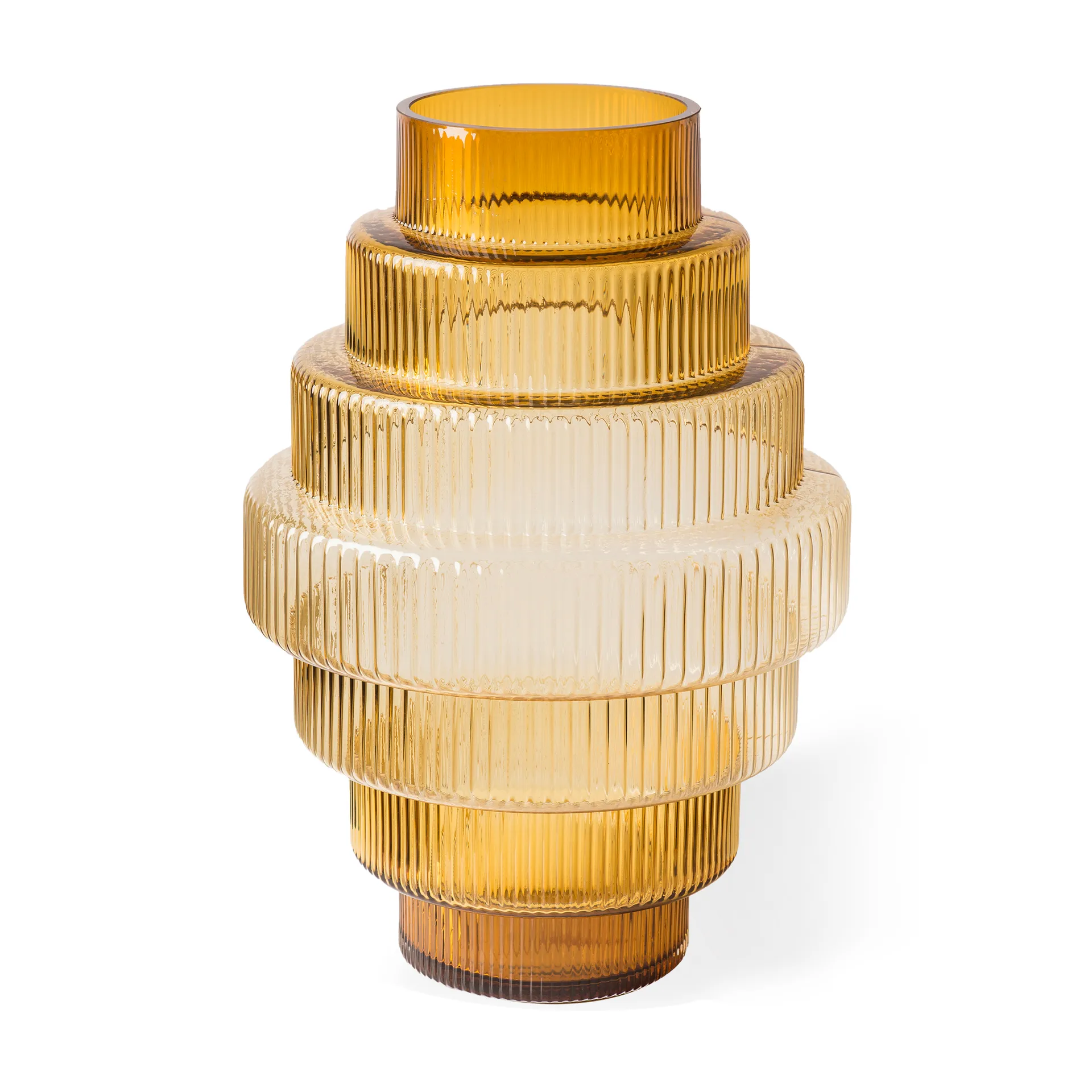 Vase Steps S 30 cm, Ocre POLSPOTTEN