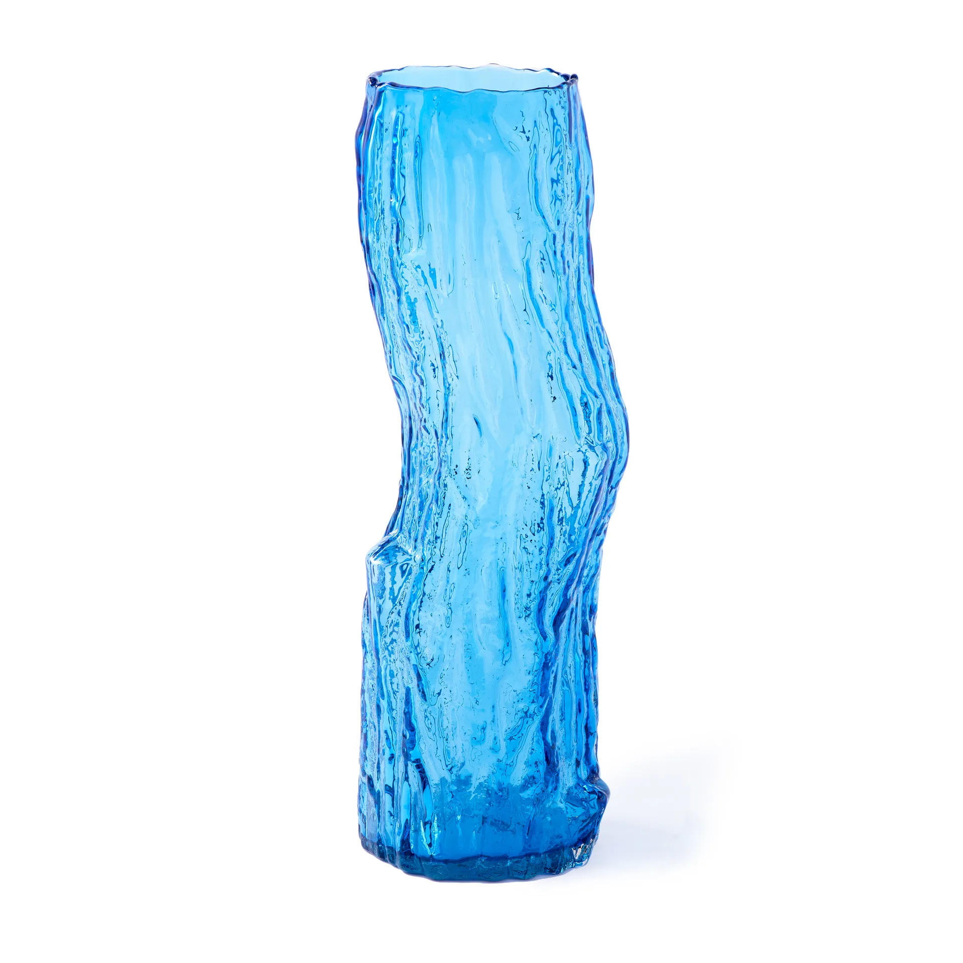 Vase Tree Log L 62 cm, Bleu POLSPOTTEN