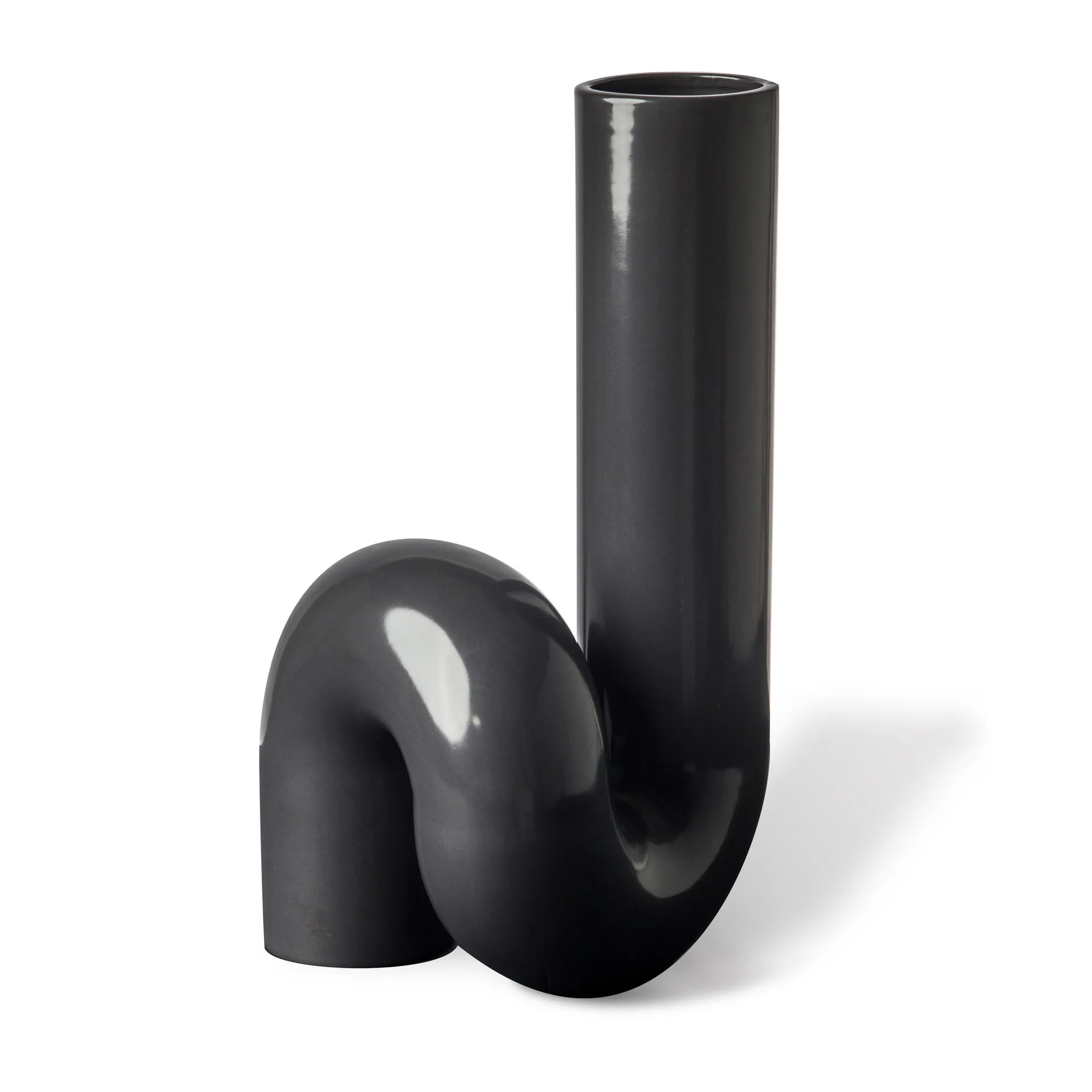Vase Yourtube 37 cm, Noir POLSPOTTEN