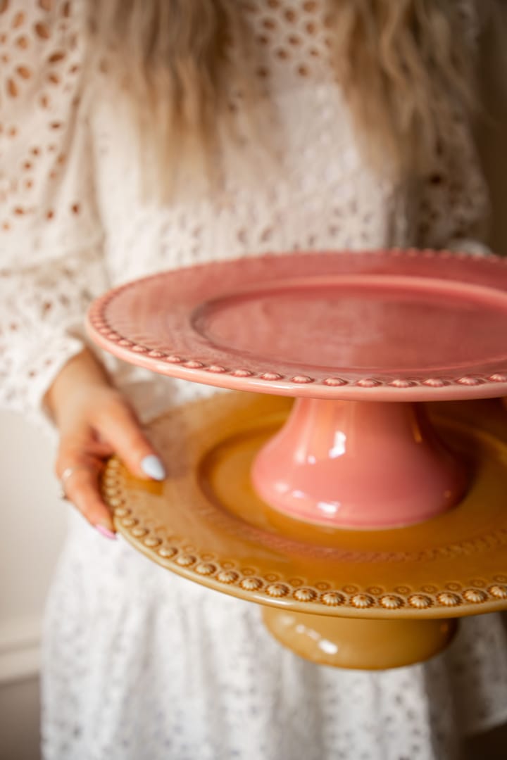 Assiette à gâteau Daisy Ø 35 cm, terre de Sienne PotteryJo