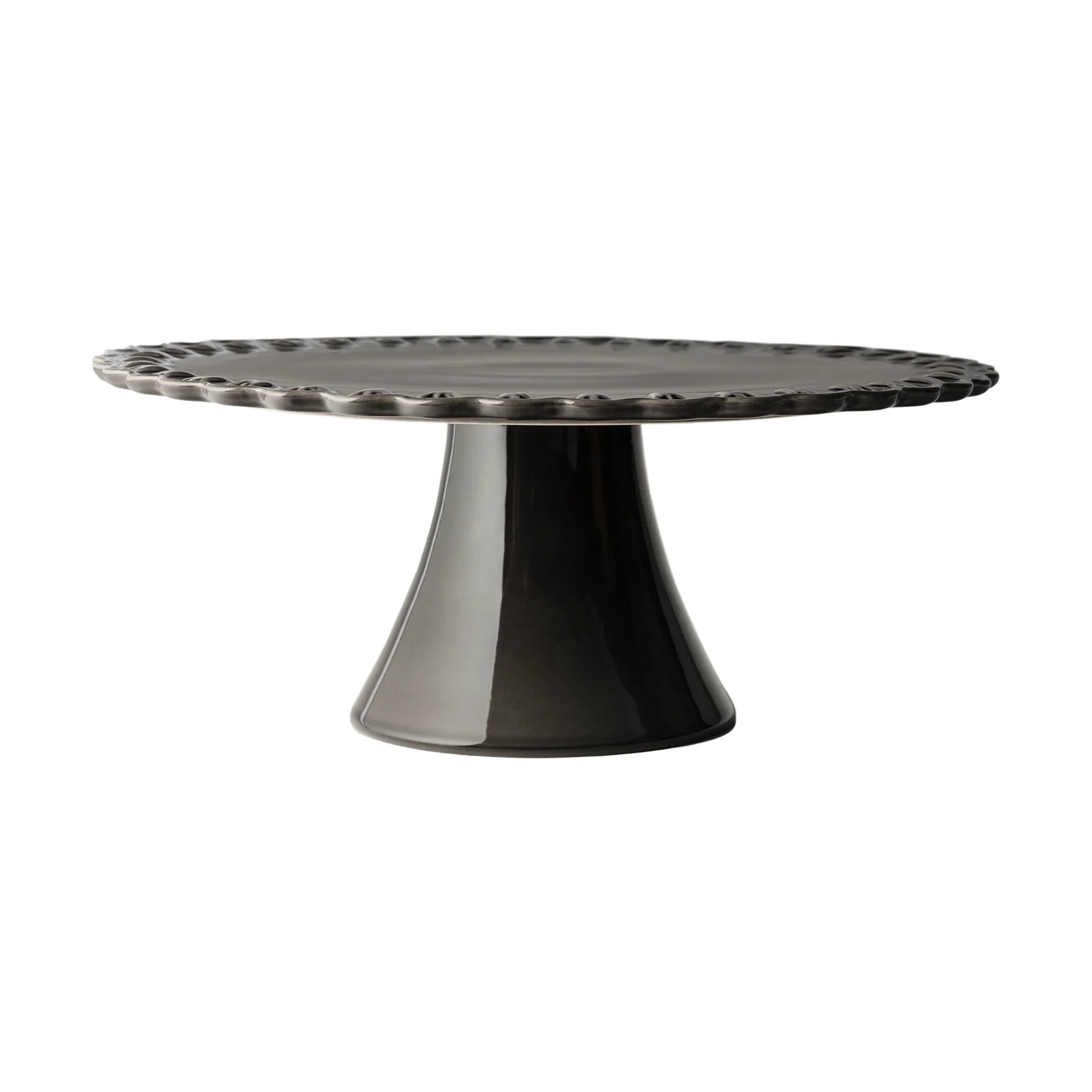 Assiette à gâteau Tulipa Ø30 cm, Almost black PotteryJo