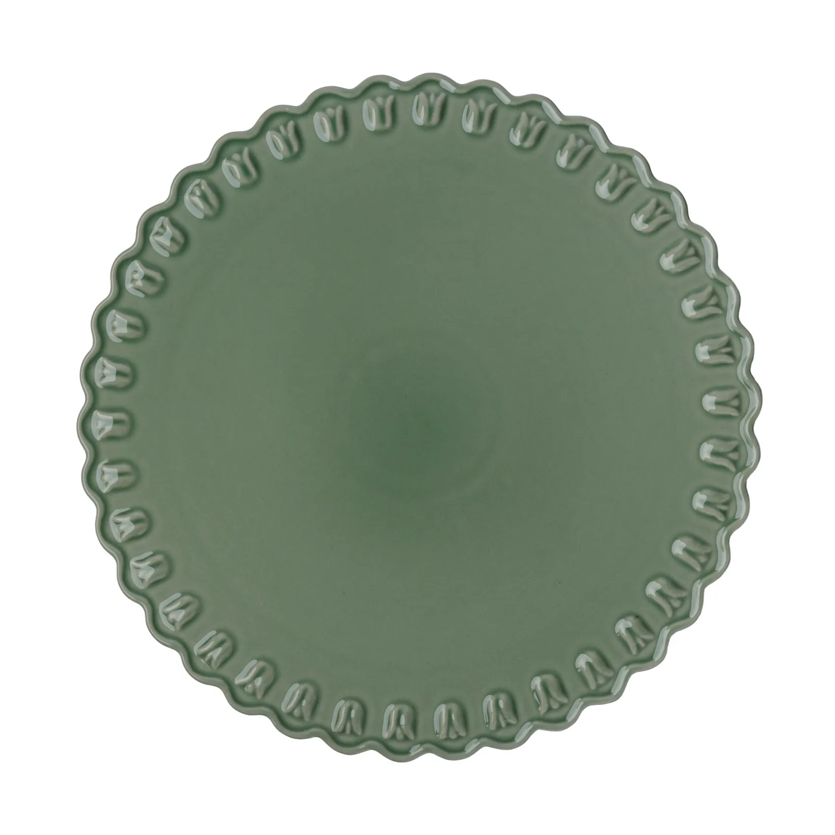 Assiette à gâteau Tulipa Ø30 cm, Verona green PotteryJo