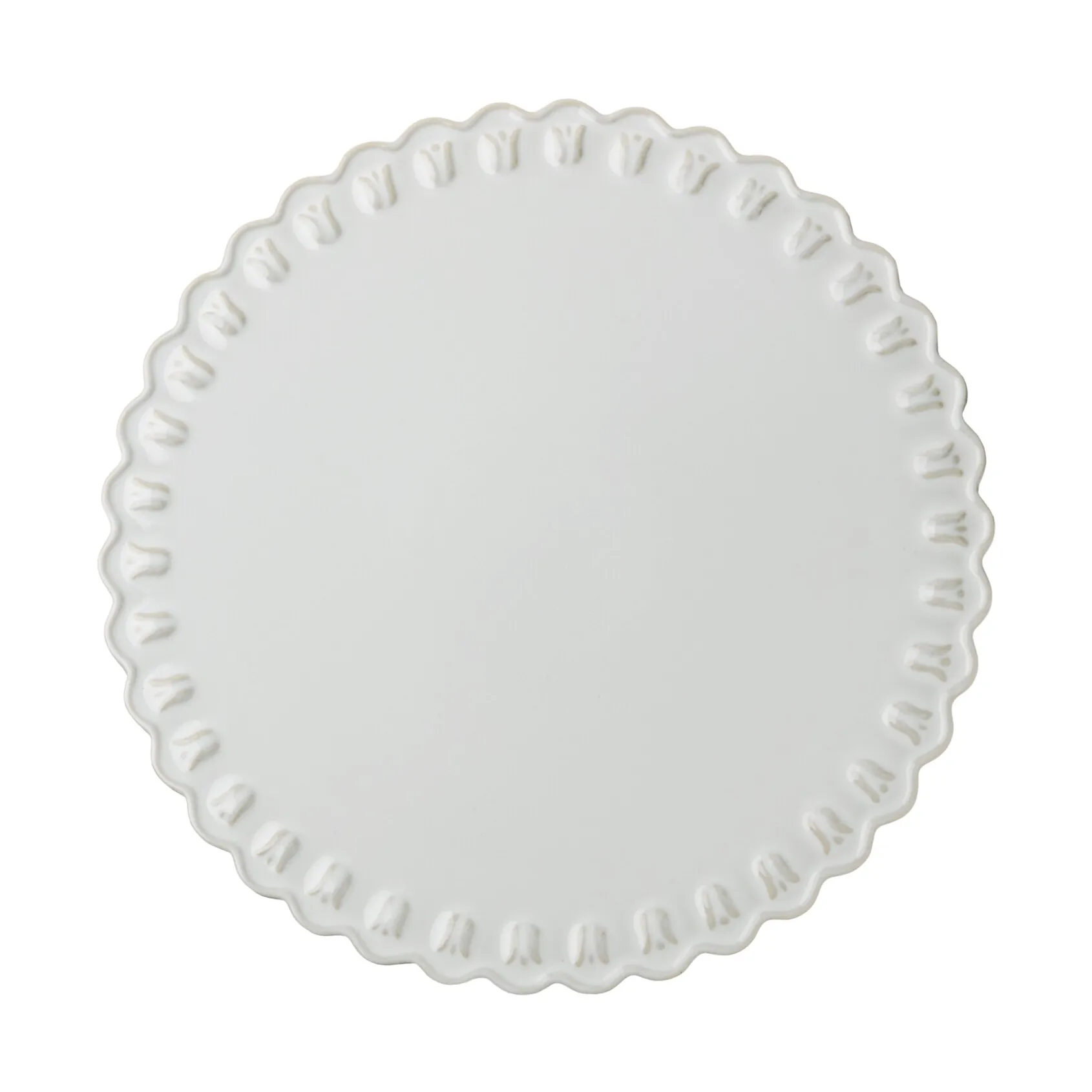 Assiette à gâteau Tulipa Ø30 cm, White PotteryJo