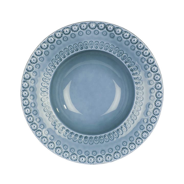 Assiette creuse Daisy Ø 21 cm - bleu poussiéreux - PotteryJo