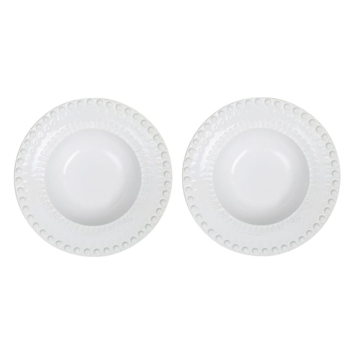 Assiette creuse Daisy Ø 21 cm Lot de 2 - White (blanc) - PotteryJo