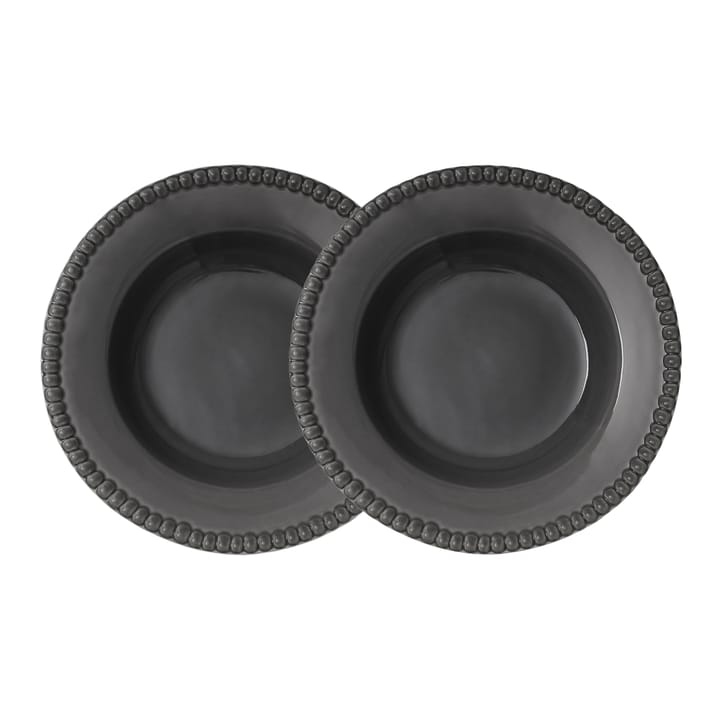 Assiette creuse Daria Ø26 cm Lot de 2 - Clean grey - PotteryJo