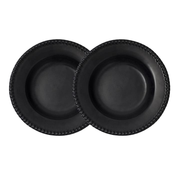 Assiette creuse Daria Ø26 cm Lot de 2 - Ink black - PotteryJo