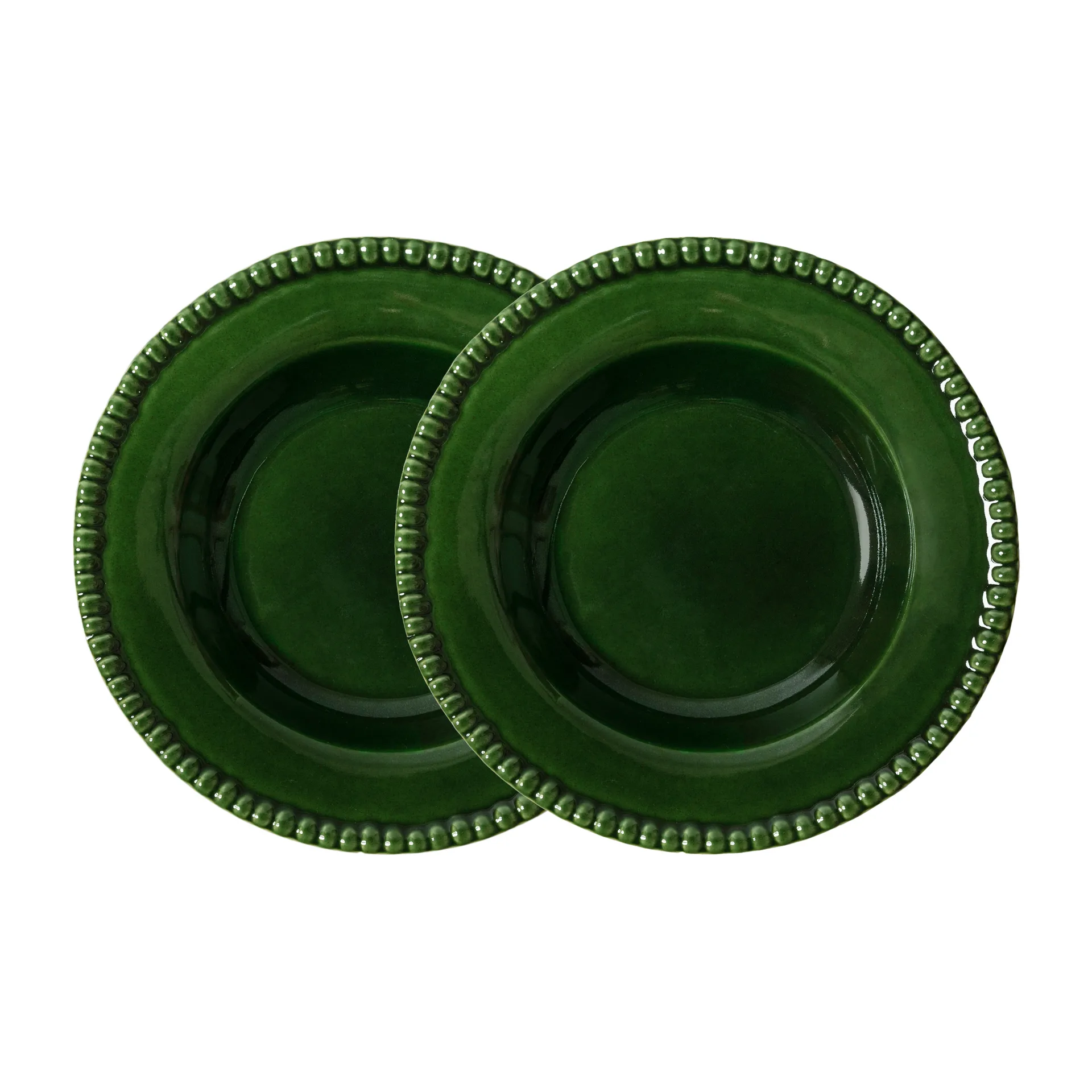 Assiette creuse Daria Ø26 cm Lot de 2, Moss PotteryJo