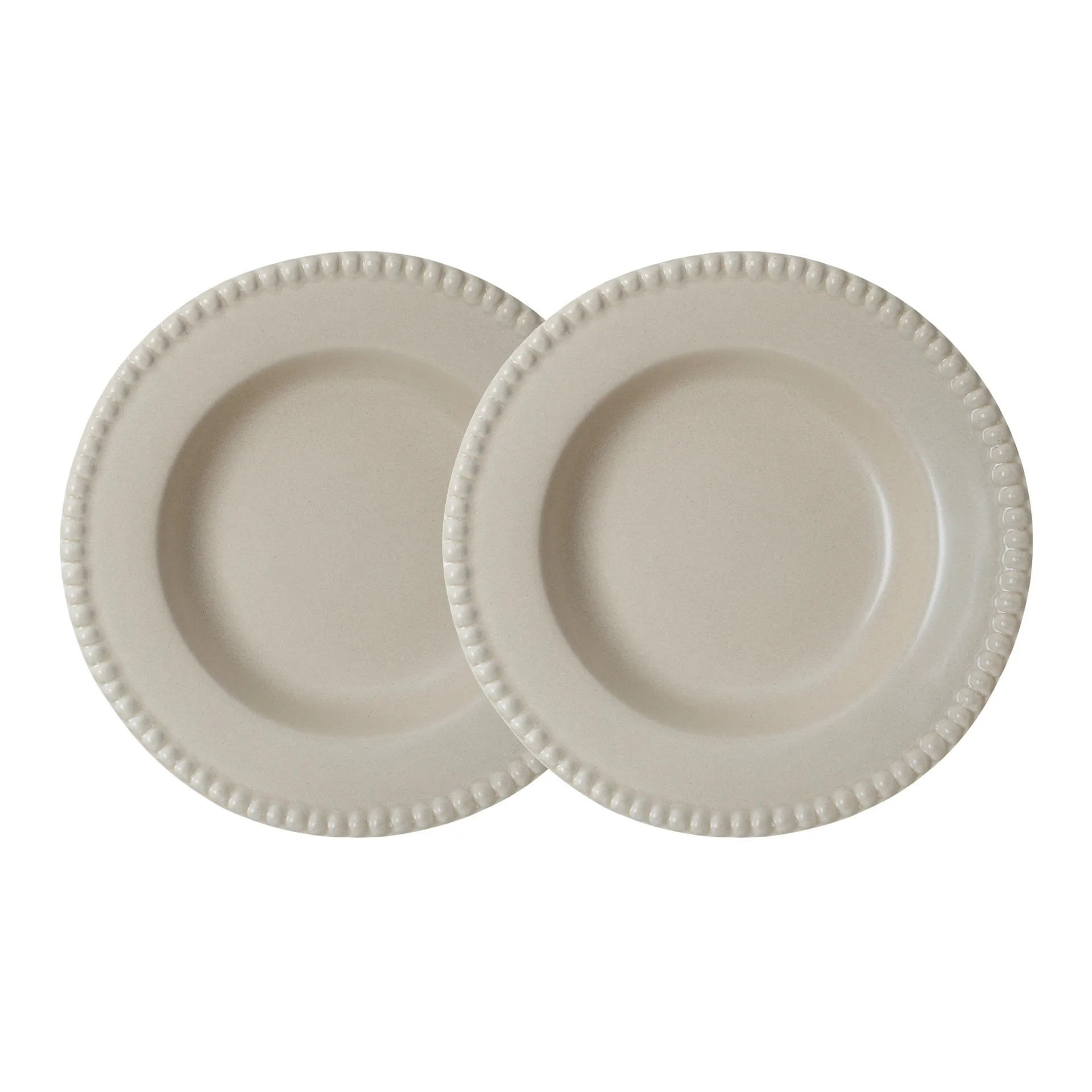 Assiette creuse Daria Ø26 cm Lot de 2, Sand PotteryJo