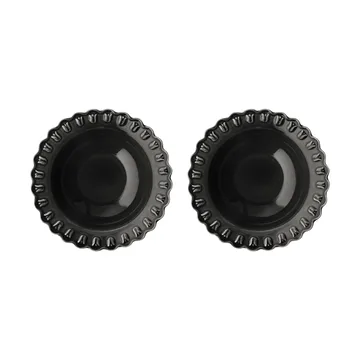 Assiette creuse Tulipa Ø23 cm Lot de 2 - Almost black - PotteryJo
