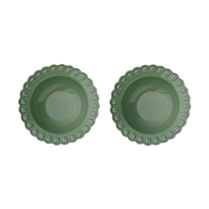 Assiette creuse Tulipa Ø23 cm Lot de 2 - Verona green - PotteryJo