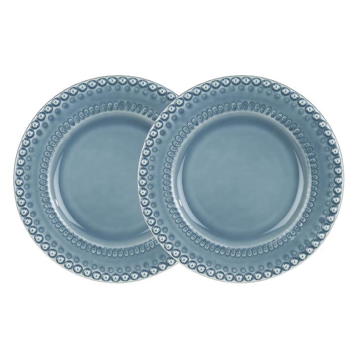 Assiette Daisy Ø 29 cm Lot de 2 - Dusty Blue (bleu) - PotteryJo