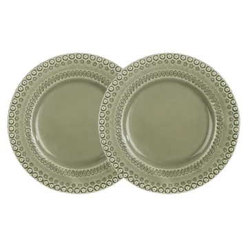 Assiette Daisy Ø 29 cm Lot de 2 - Faded army (vert) - PotteryJo
