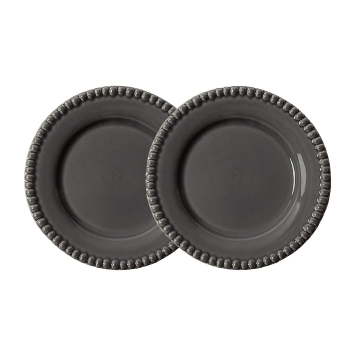 Assiette Daria Ø22 cm Lot de 2 - Clean grey - PotteryJo