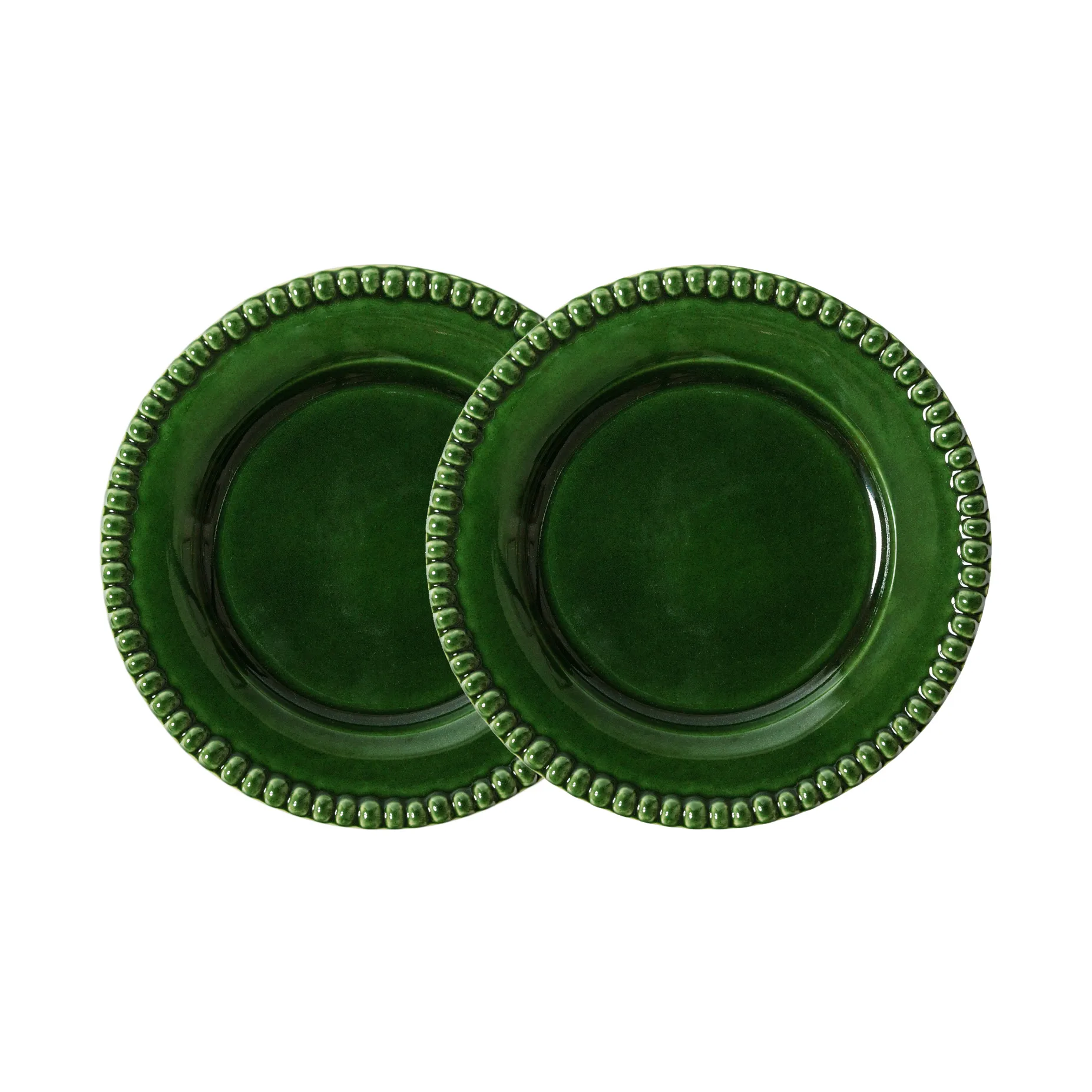 Assiette Daria Ø22 cm Lot de 2, Moss PotteryJo