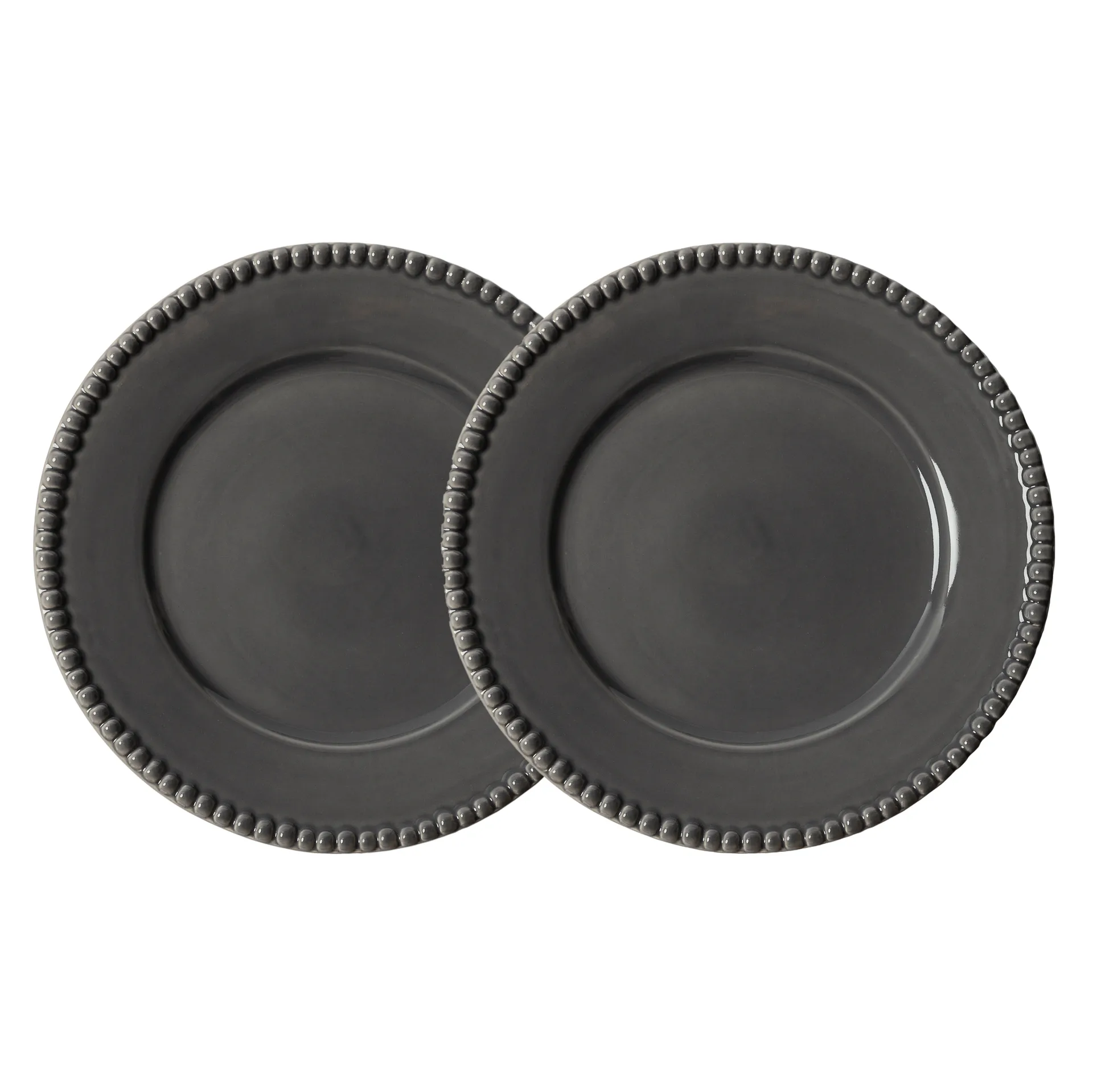 Assiette Daria Ø28 cm Lot de 2, Clean grey PotteryJo