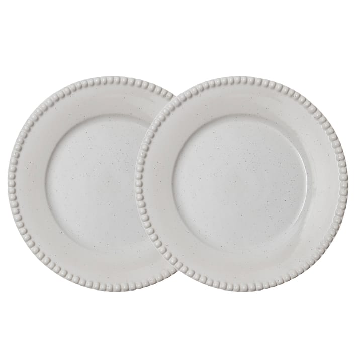 Assiette Daria Ø28 cm Lot de 2 - Cotton white shiny - PotteryJo