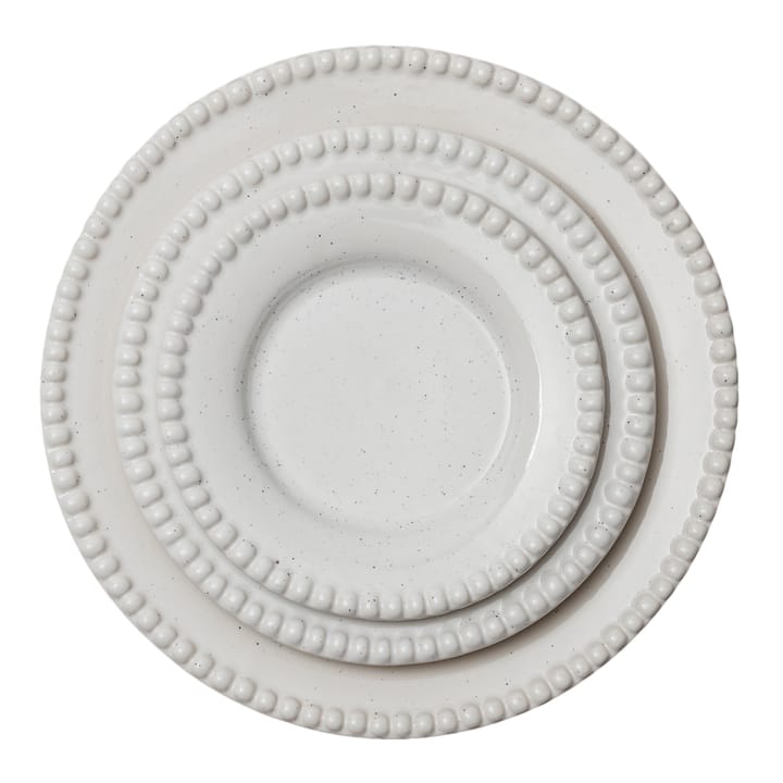 Assiette Daria Ø28 cm Lot de 2 - Cotton white shiny - PotteryJo