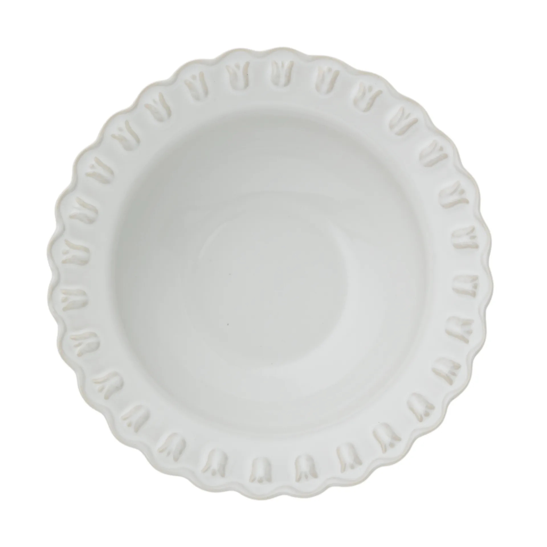 Bol de service Tulipa large Ø30 cm, White PotteryJo