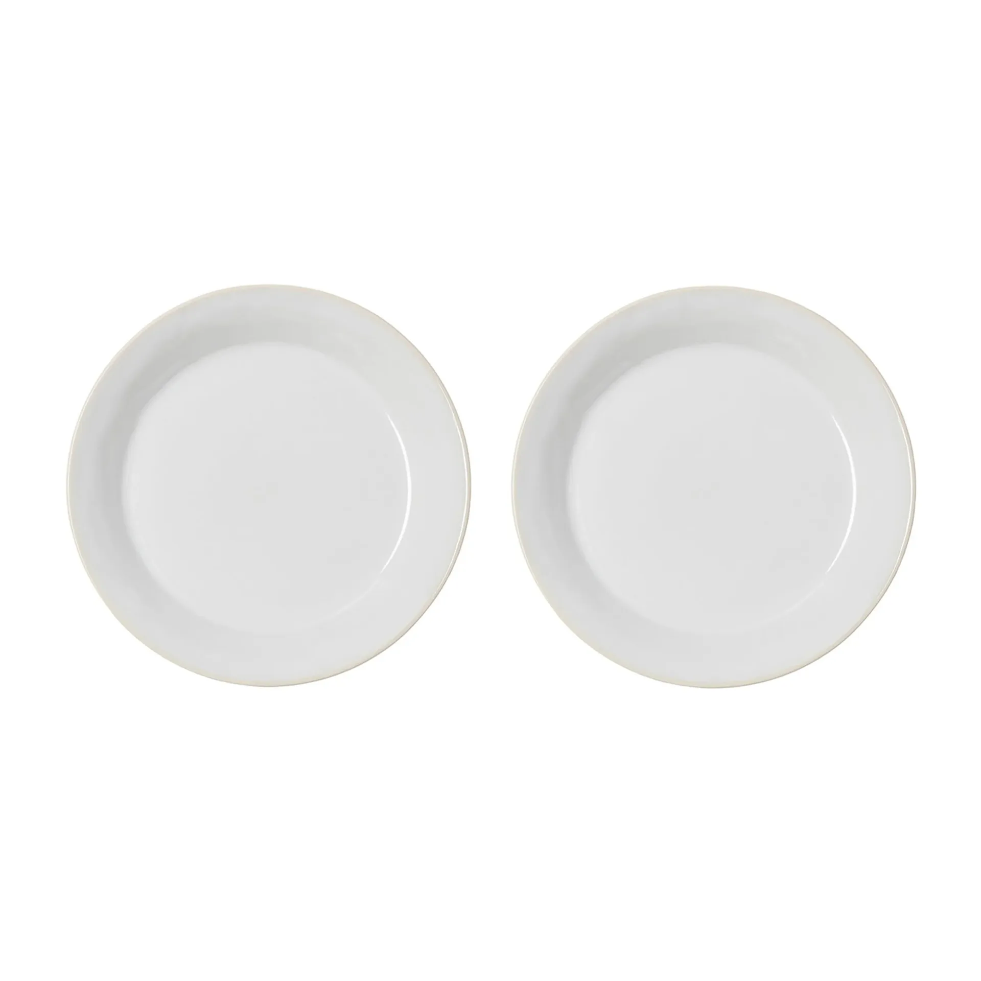 Pack de 2 assiettes à dessert Daga Ø20 cm, Blanc PotteryJo
