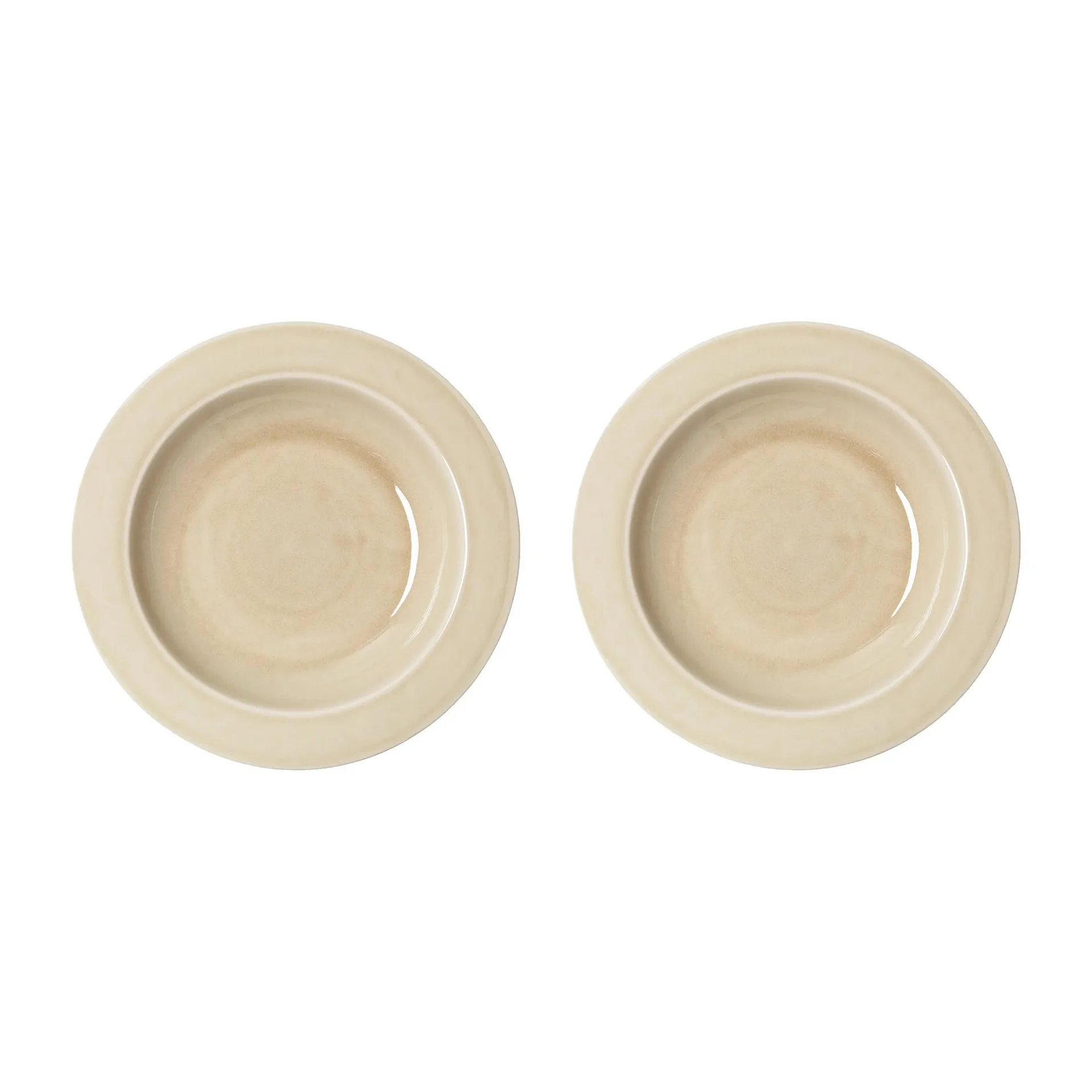 Pack de 2 assiettes creuses Daga Ø23,5cm, Avoine PotteryJo