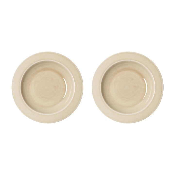 Pack de 2 assiettes creuses Daga Ø23,5cm - Avoine - PotteryJo