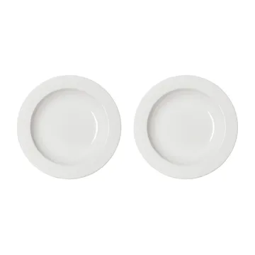 Pack de 2 assiettes creuses Daga Ø23,5cm - Blanc - PotteryJo