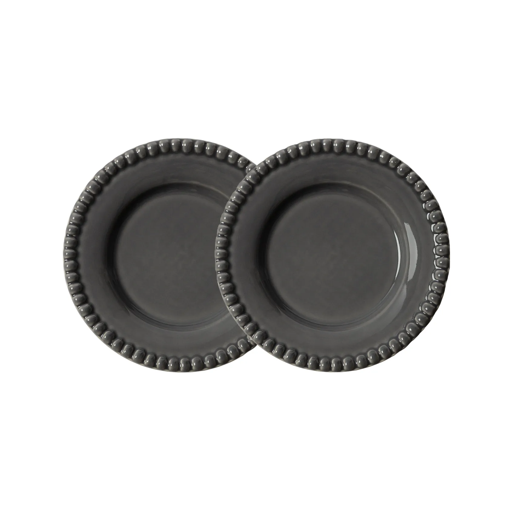 Petite assiette Daria Ø18 cm Lot de 2, Clean grey PotteryJo