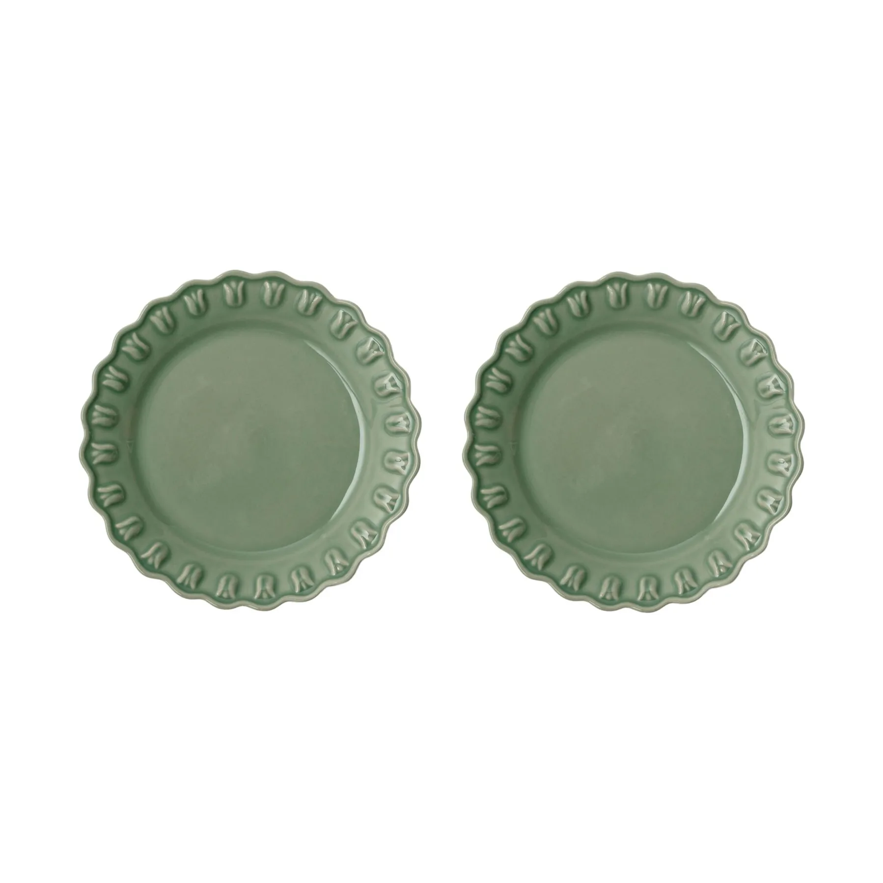 Petite assiette Tulipa Ø20 cm Lot de 2, Verona green PotteryJo