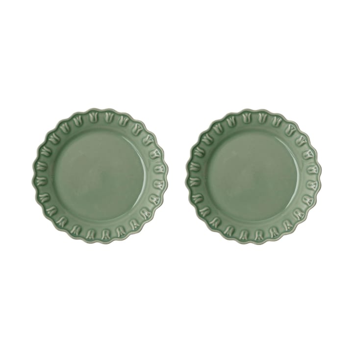 Petite assiette Tulipa Ø20 cm Lot de 2 - Verona green - PotteryJo