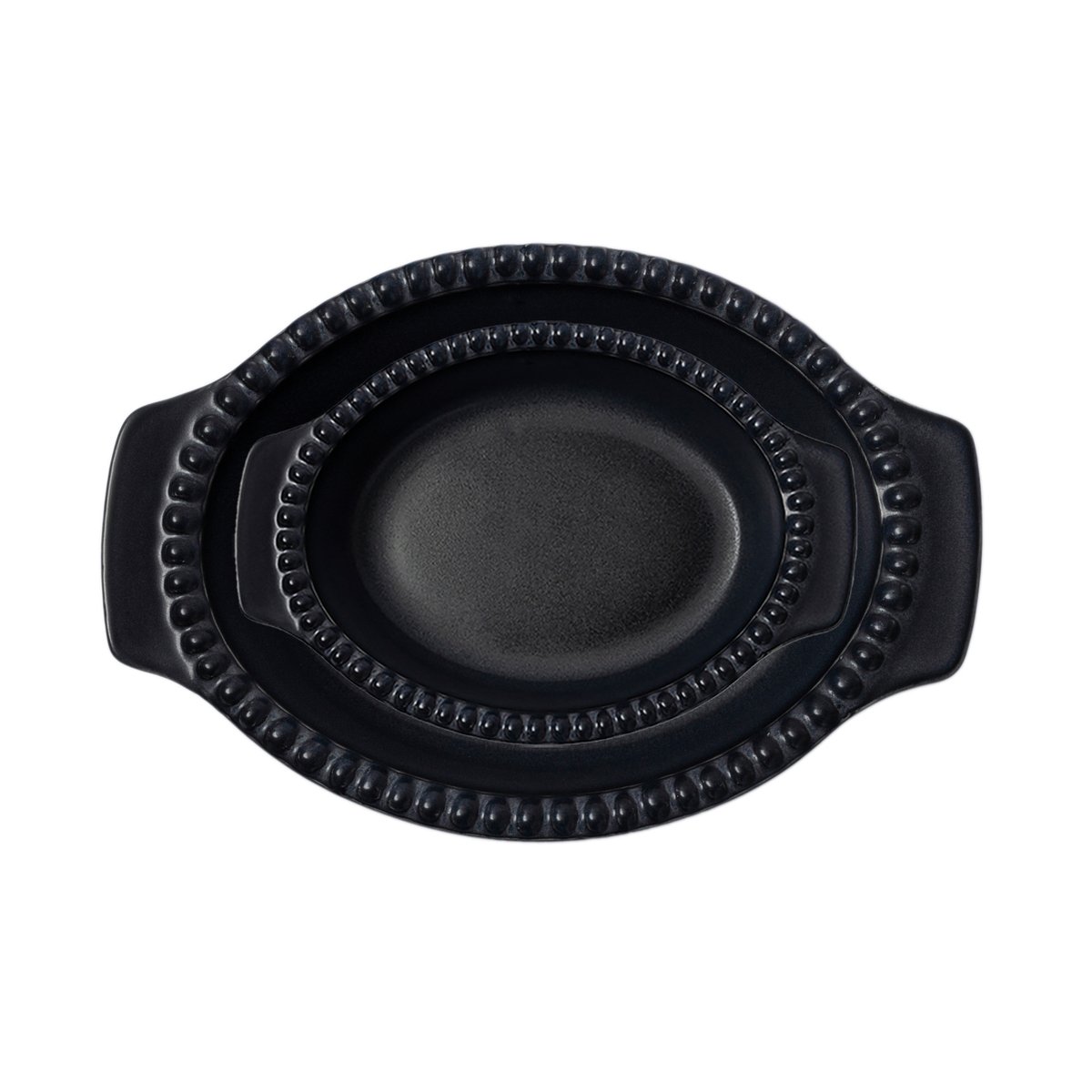 PotteryJo Plat à four Daria 26 cm Ink black | Design Scandinave | Plats à four | Noir