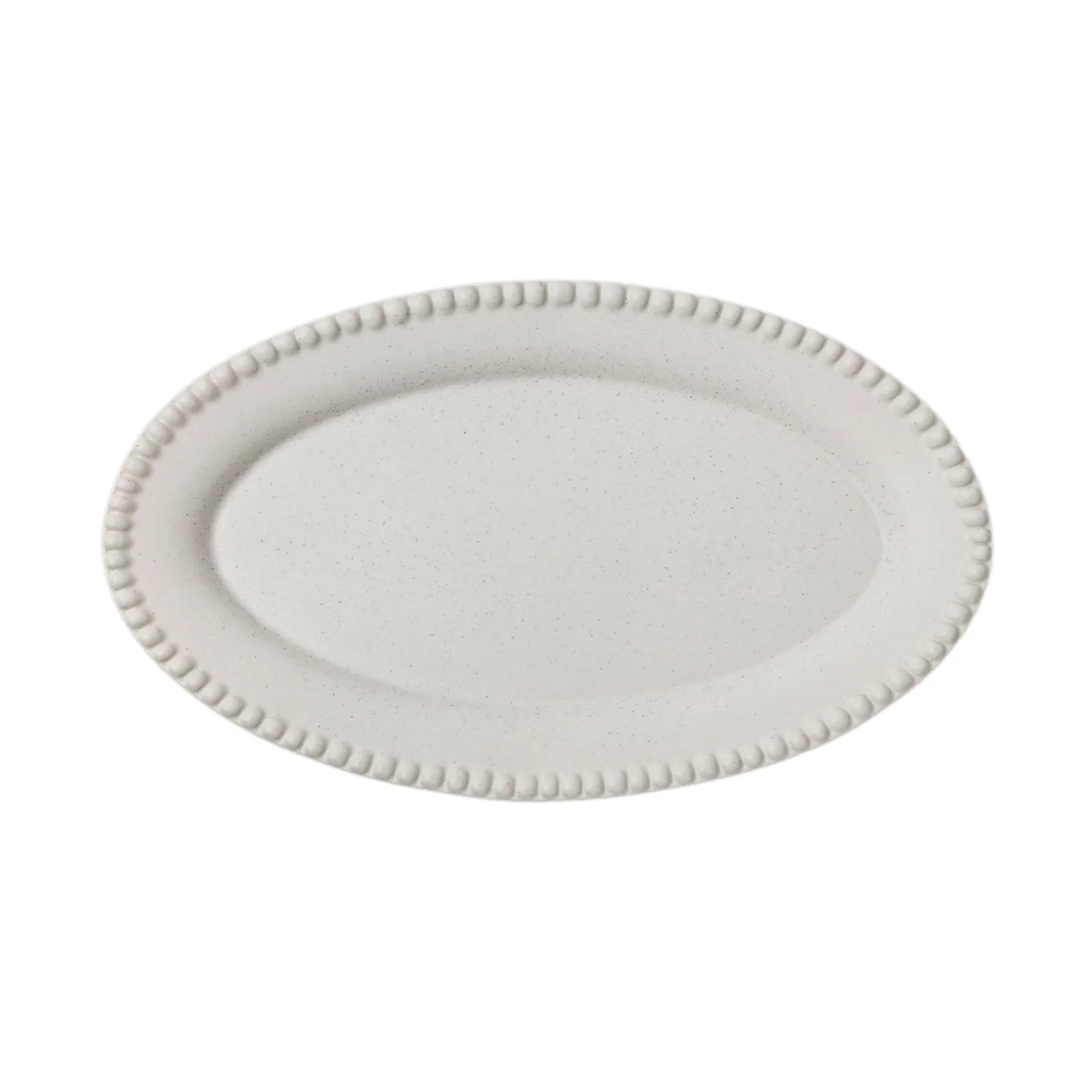 Plat à service Daria 35 cm grès, Cotton white PotteryJo